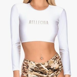 🌸Relleciga Rashguard Swim Top